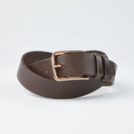 Perforated Belt // Brown (Size 30")