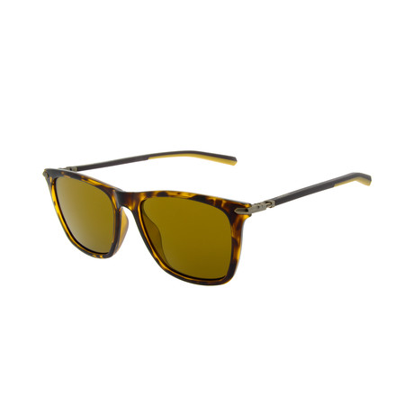 Bill Glasses // Tortoise With Brown + Gold Mirror Lens