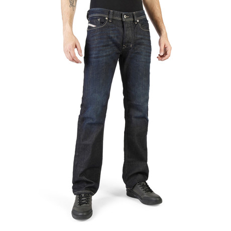 Larkee Dark Faded Jeans // Blue (27WX32L)