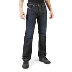 Larkee Dark Faded Jeans // Blue (28WX32L)