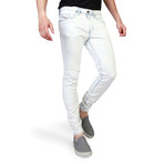 Stickker Faded Jeans // Blue + White (31WX32L)