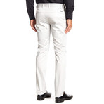 Slim-Fit Solid Dress Pants // Silver (38WX34L)