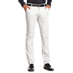 Slim-Fit Solid Dress Pants // Silver (34WX30L)