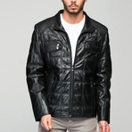 Enzo Leather Jacket // Black (M)