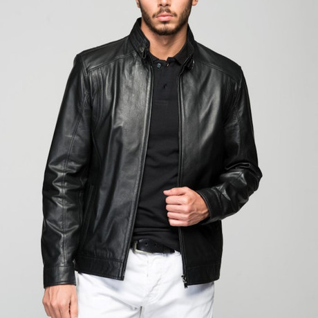 Vitale Leather Jacket // Black (XL)