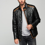 Aimone Leather Jacket // Black (XL)