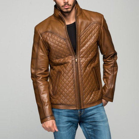 Lo Faro Leather Jacket // Antique Brown (XS)
