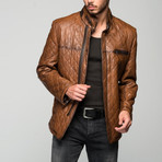 Marte Leather Jacket // Antique Brown (S)