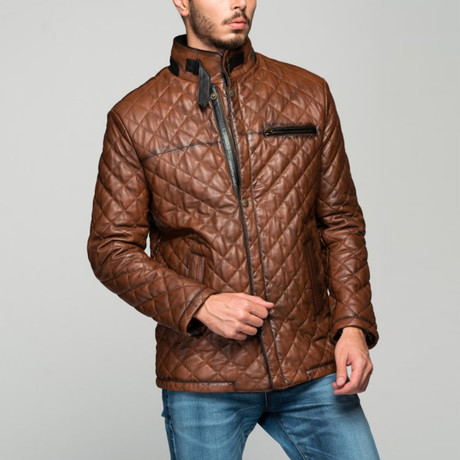 Ezio Leather Jacket // Antique Brown (XS)
