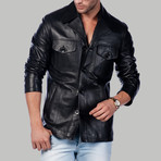 Alberto Leather Jacket // Black (Euro: 48)