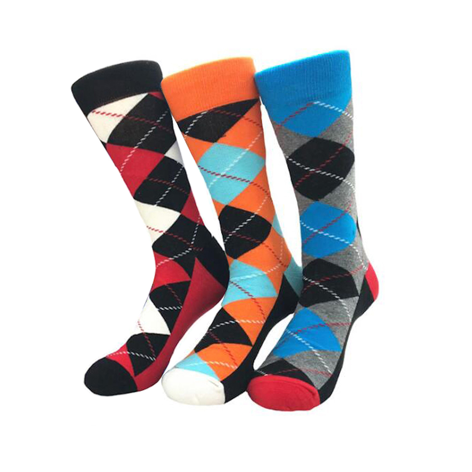 Argyle Sock Bundle II // 3 Pack // Multicolor - Amedeo Exclusive ...
