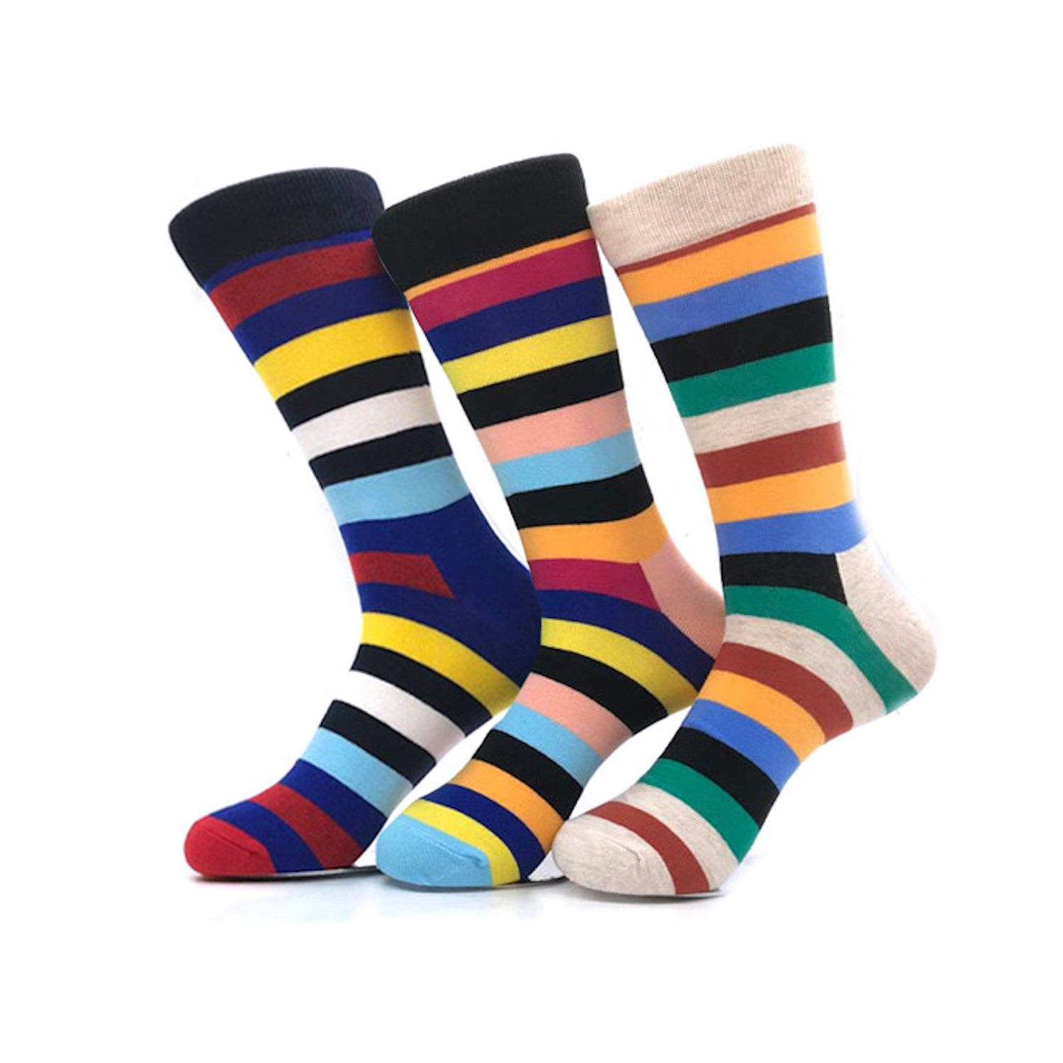 Stripe Sock Bundle II // 3 Pack // Multicolor - Amedeo Exclusive ...