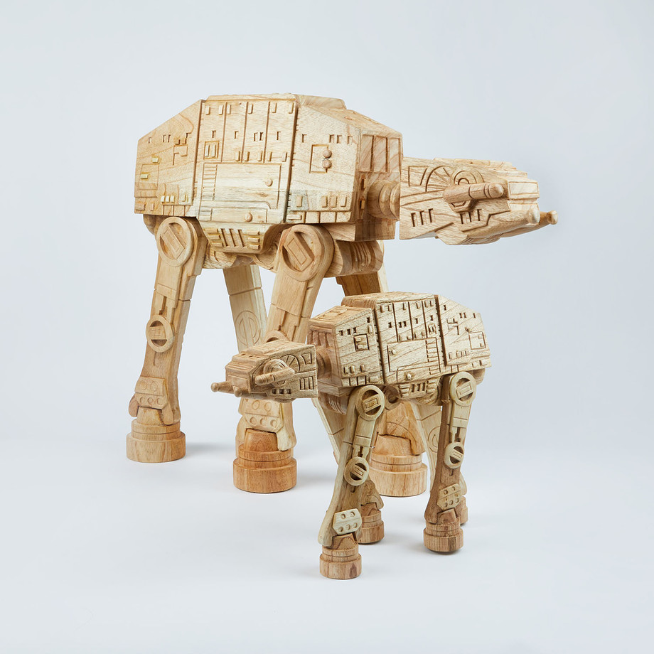 Love My Custom Wood - Hand Carved Star Wars Sculptures - Touch of Modern