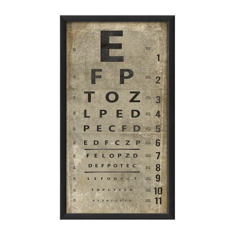 Eye Chart // White