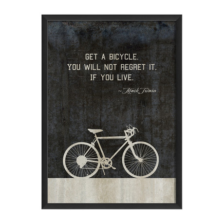 Bicycle // Twain // Black (12.625"W x 17.125"H x 1.125"D)