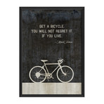 Bicycle // Twain // Black (12.625"W x 17.125"H x 1.125"D)