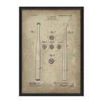 Buehler Baseball Bat Patent // White