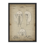 Gamble Boxing Glove Patent // White