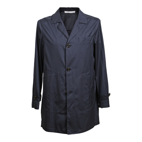 Button Sleeve Overcoat // Navy (Euro: 48)
