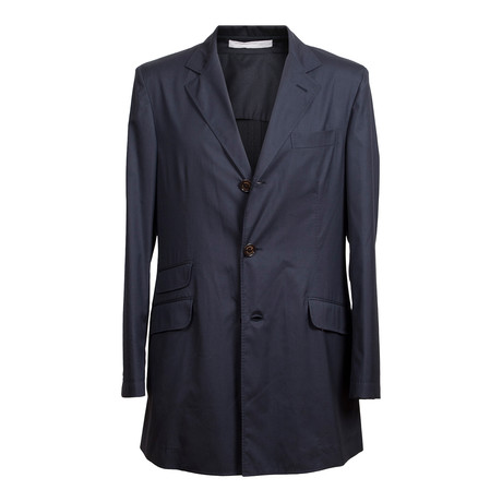 Rolling 3-Button Overcoat // Navy (Euro: 44)