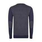 Jase Pullover // Navy + Gray (XS)