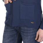 Trevon Knitwear Jacket // Indigo (L)