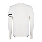 Cavallari Pullover // Ecru + Navy (M)