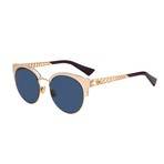 Dior // Men's Diorama Mini Sunglasses // Gold + Gray
