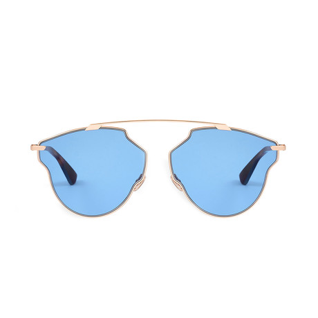 Dior // Diorsorealpop Sunglasses // Gold + Havana + Blue
