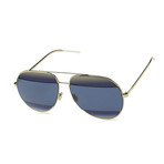 Dior // Men's Diorsplit1 Sunglasses // Blue + Gold Shaded Blue Gray