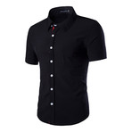 Short Sleeve Shirt // Black Solid (L)
