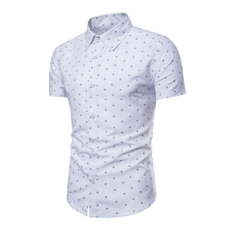 Short Sleeve Shirt // White Arrow (S)