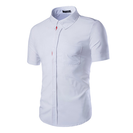 Short Sleeve Shirt // White Solid (S)