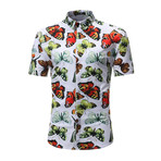 Short Sleeve Shirt // Multi Color Butterfly (S)