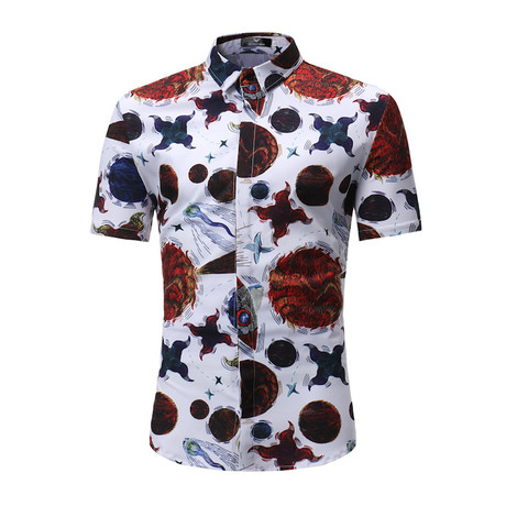 Short Sleeve Shirt // Multi Color Space (S)