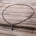 Cylinder Necklace// Black