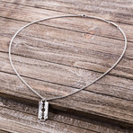 Blade Pendant Necklace // Silver