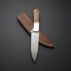 Damascus Steel Fixed Blade Skinner Knife
