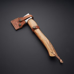 440C Stainless Steel Axe // Olive Wood Handle