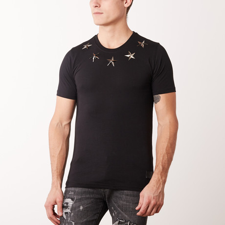 Metal Stars T-Shirt // Black (XS)