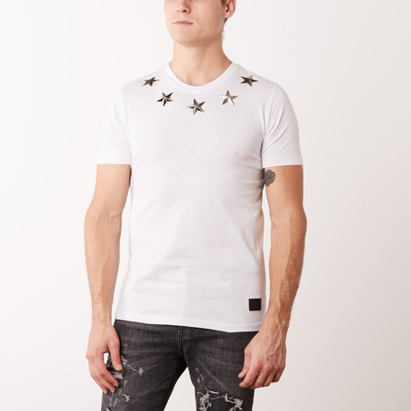 Metal Stars T-Shirt // White (XS)