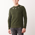 Metal Stars Sweater // Army (M)