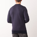Metal Stars Sweater // Navy (M)