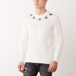 Metal Stars Sweater // Off White (XL)