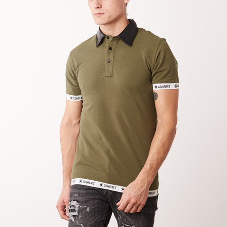 Leather Polo Army // Army (XS)