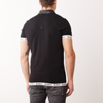 Leather Polo Army // Black (4XL)