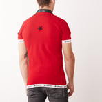 Leather Polo // Red (M)