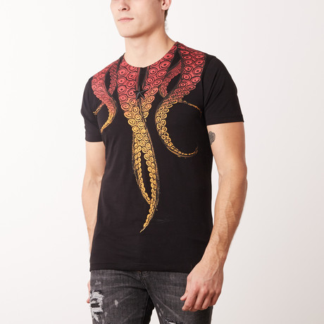 Octopus T-Shirt // Black (XL)