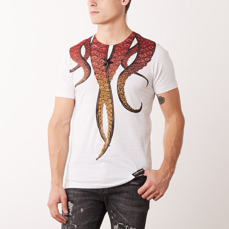 Octopus T-Shirt // White (XS)