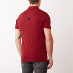 Metal Stars Polo // Bordeaux (M)
